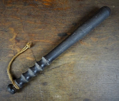 Lignum Vitae police truncheon - What type of wood are police truncheons made from?