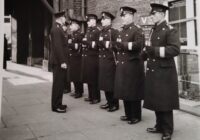 War Department Constabulary presenting appointments for inspection at Woolwich Arsenal